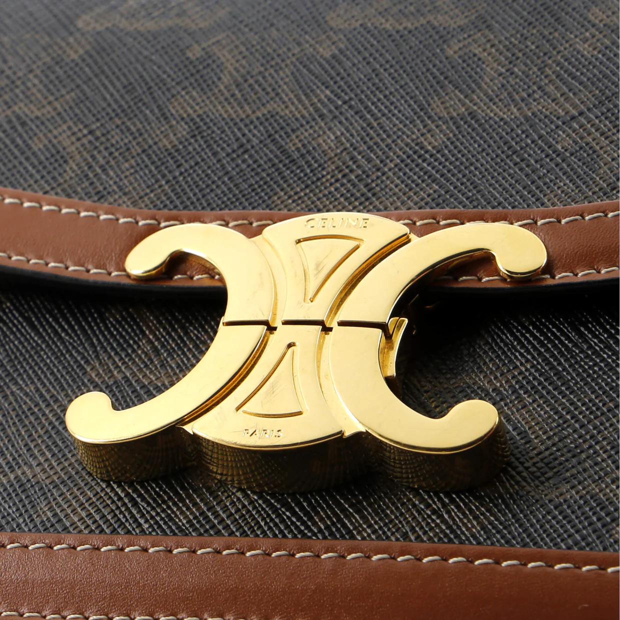 Triomphe Shoulder Bag Triomphe Coated Canvas Teen - Deep Luxury