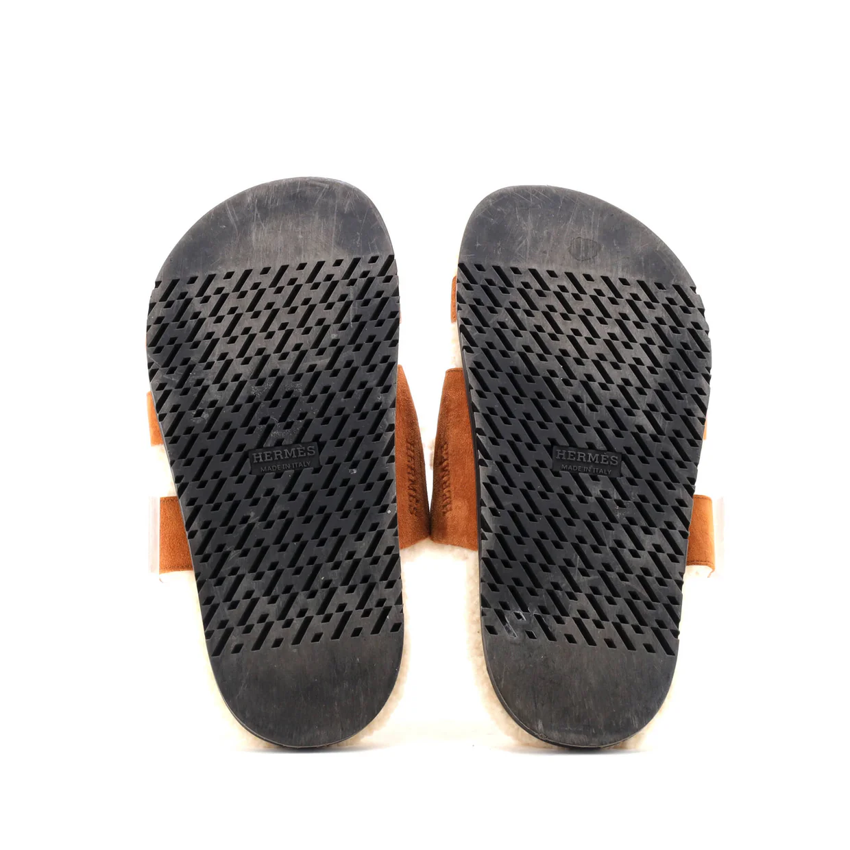 Women's Chypre Sandals Suede with Shearling - Deep Luxury