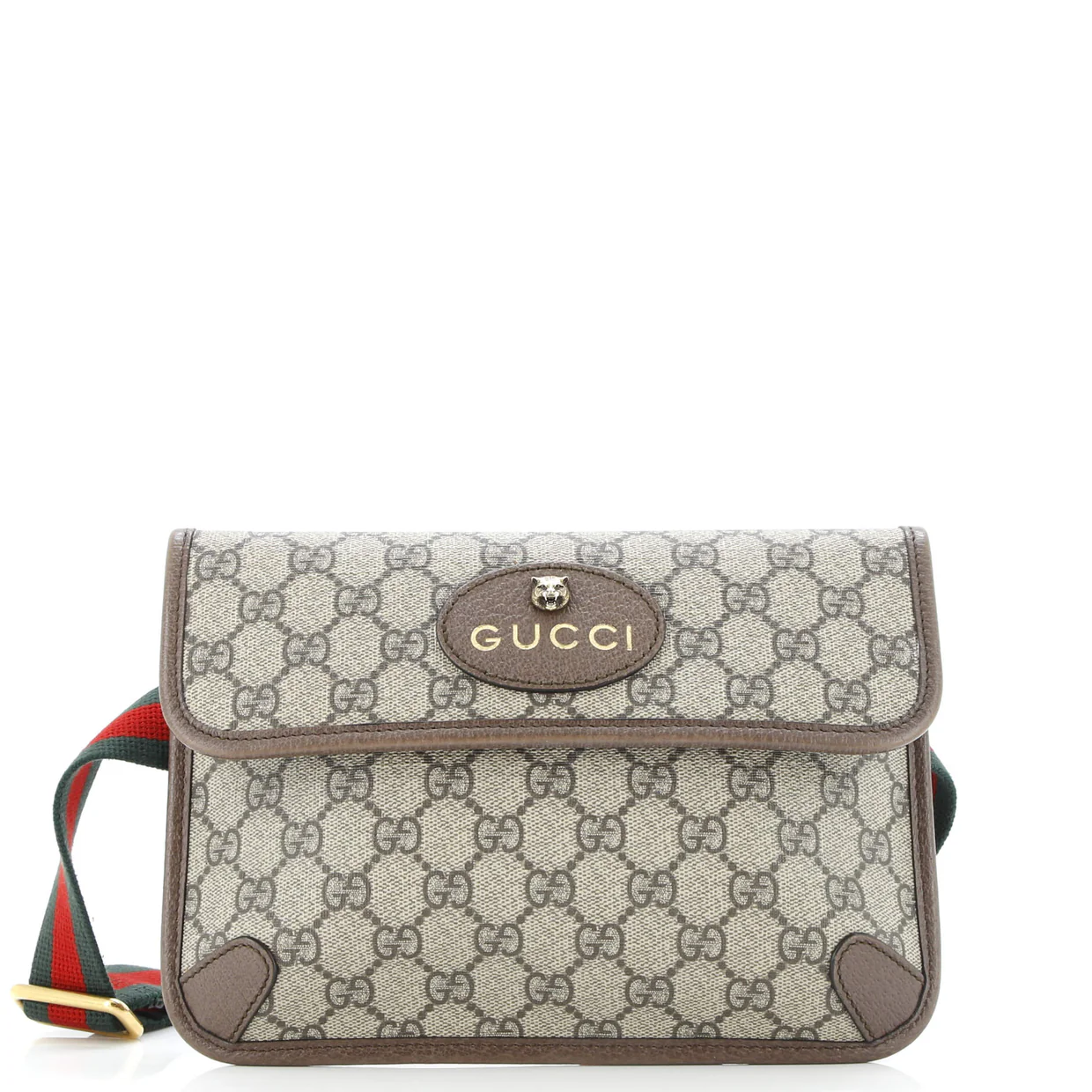 Neo Vintage Flap Belt Bag GG Coated Canvas - Deep Luxury