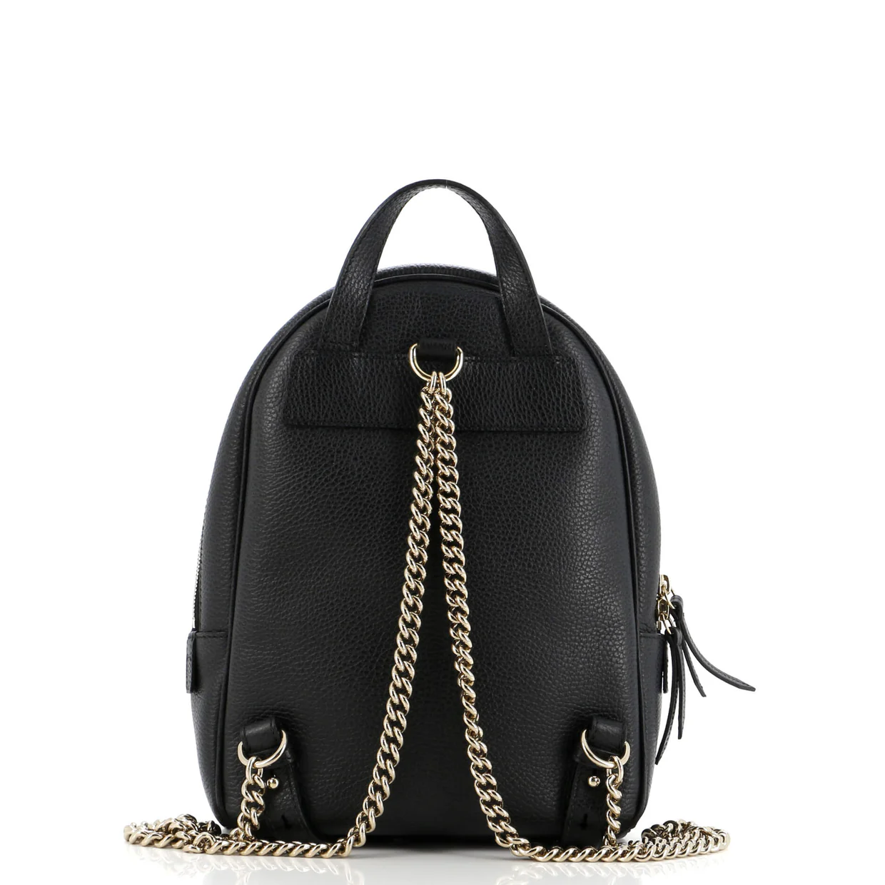 Soho Chain Backpack Leather - Deep Luxury