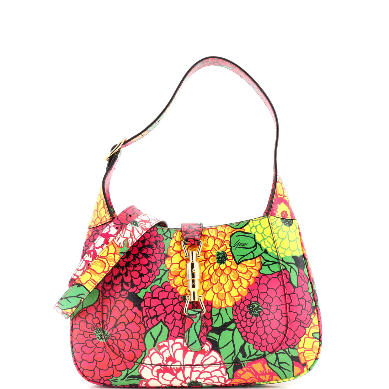 Jackie 1961 Hobo Printed Leather Small - Deep Luxury