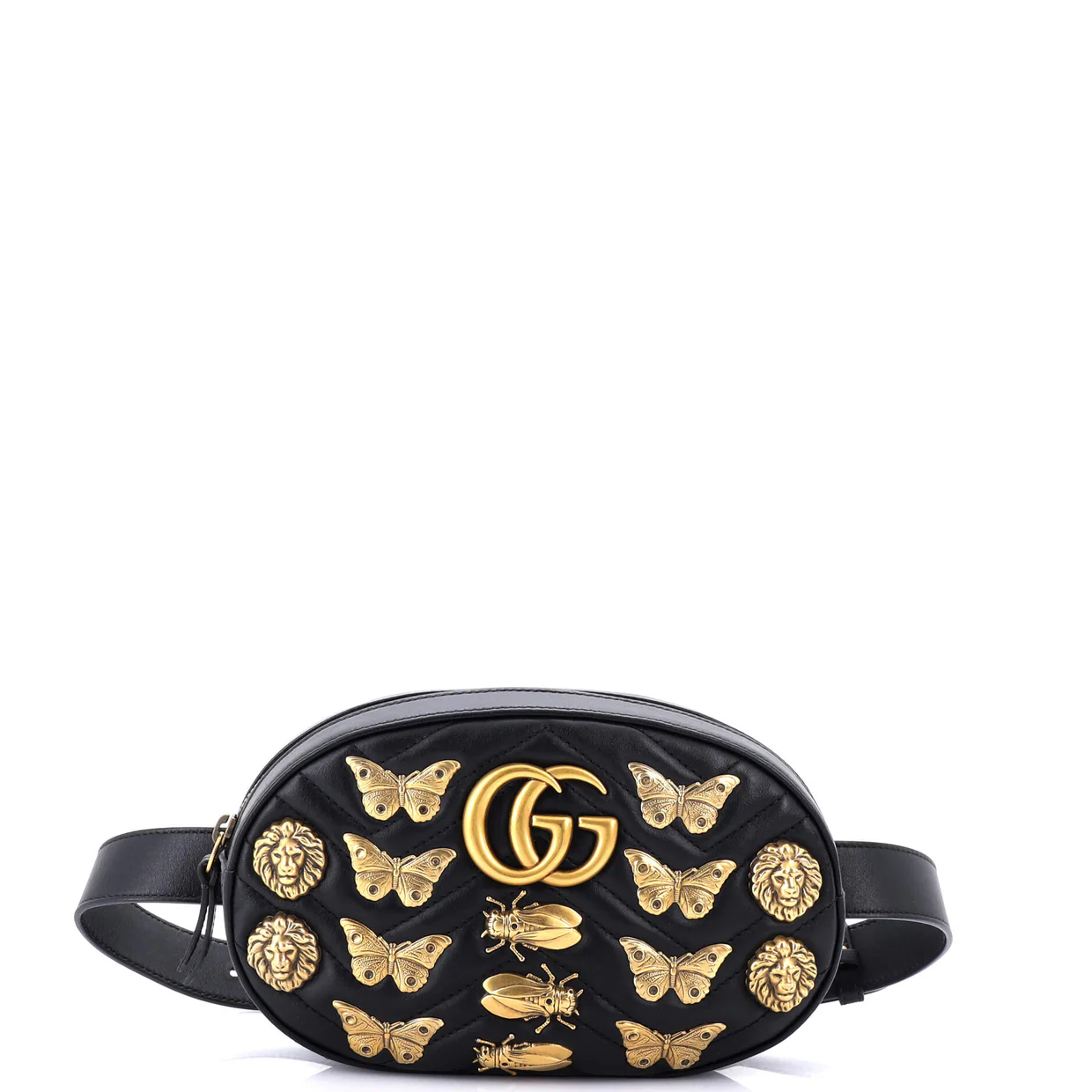 GG Marmont Belt Bag Embellished Matelasse Leather - Deep Luxury