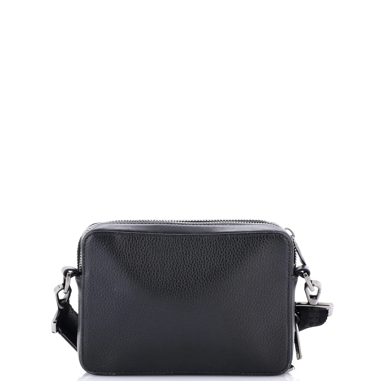 Double Zip Crossbody Pouch Leather - Deep Luxury