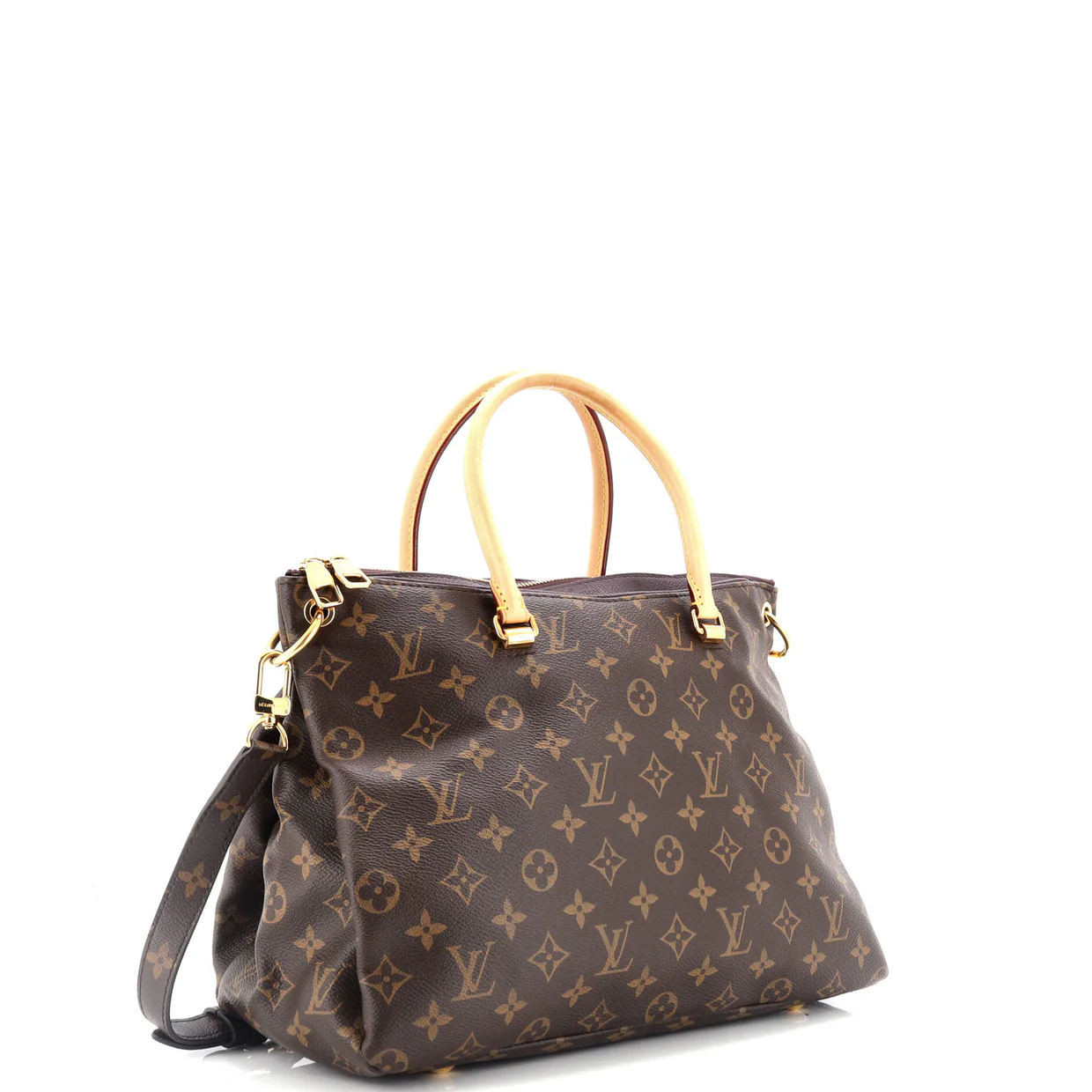 Pallas Tote Monogram Canvas with Leather - Deep Luxury