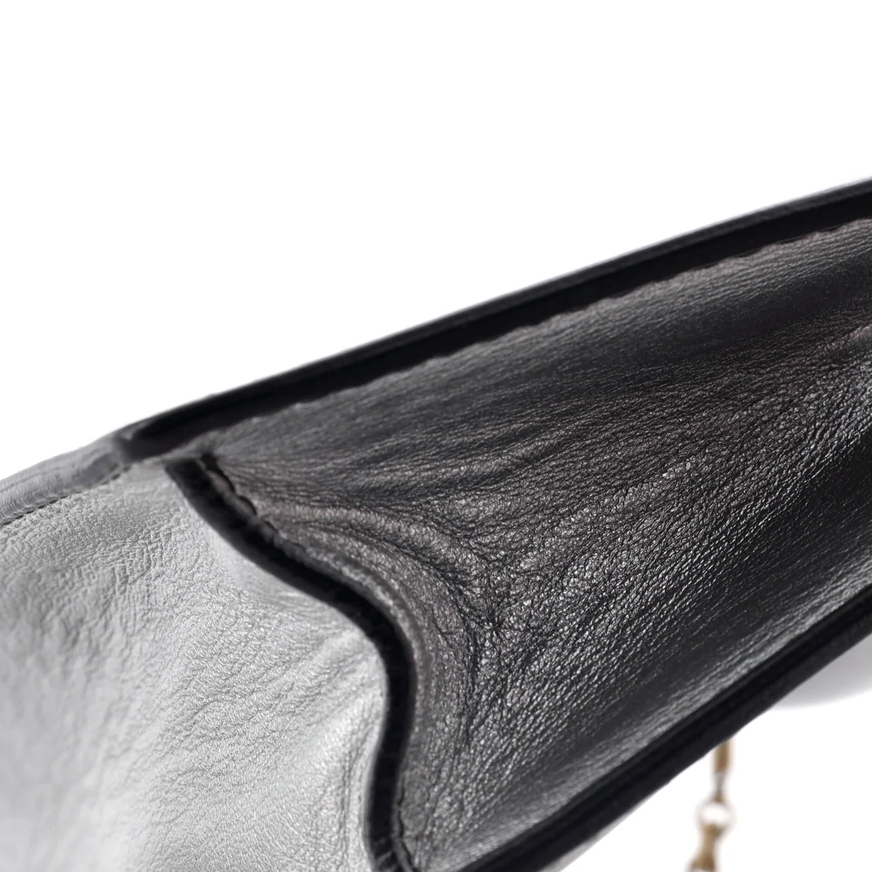 J'Adior Clutch on Chain Leather - Deep Luxury