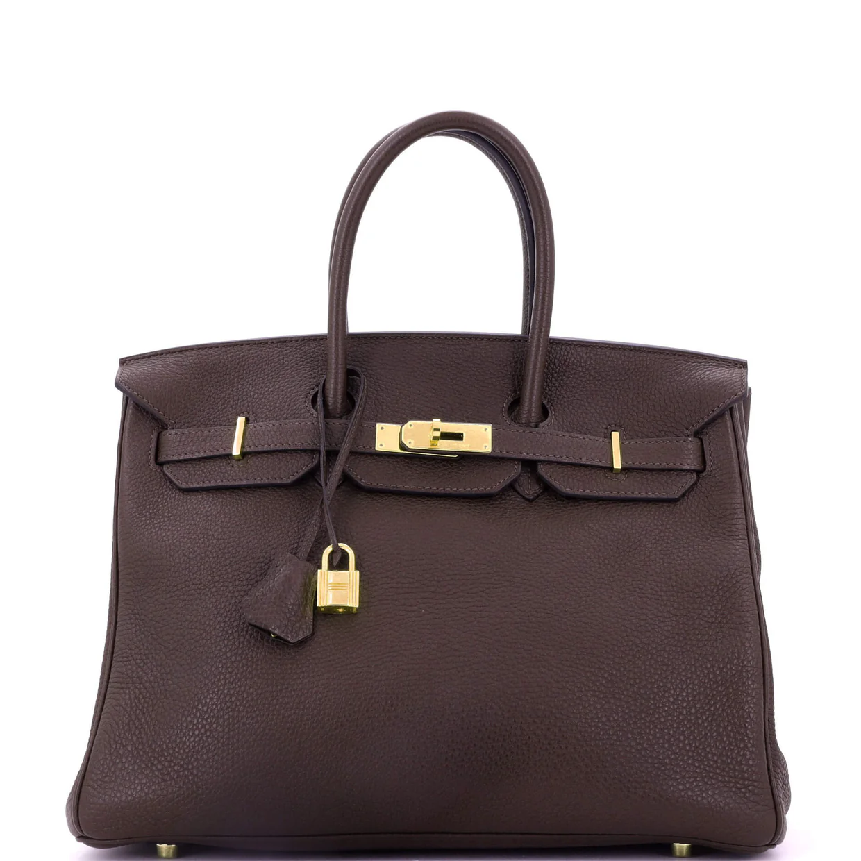 Birkin Handbag Chocolat Togo with Gold Hardware 35 - Deep Luxury
