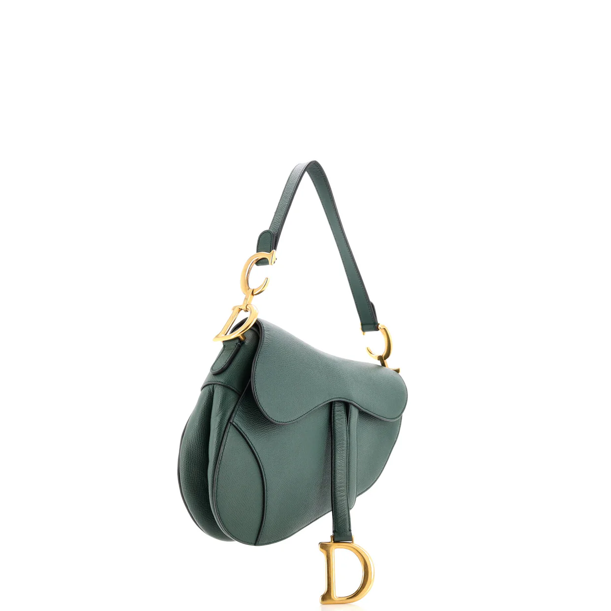 Saddle Handbag Leather Medium - Deep Luxury