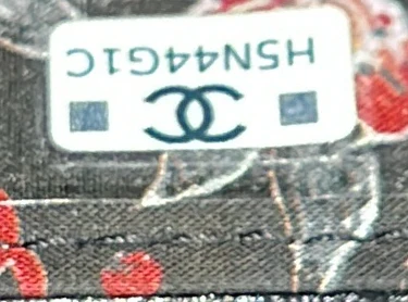 Textured CC Card Holder on Chain Quilted Shiny Calfskin - Deep Luxury