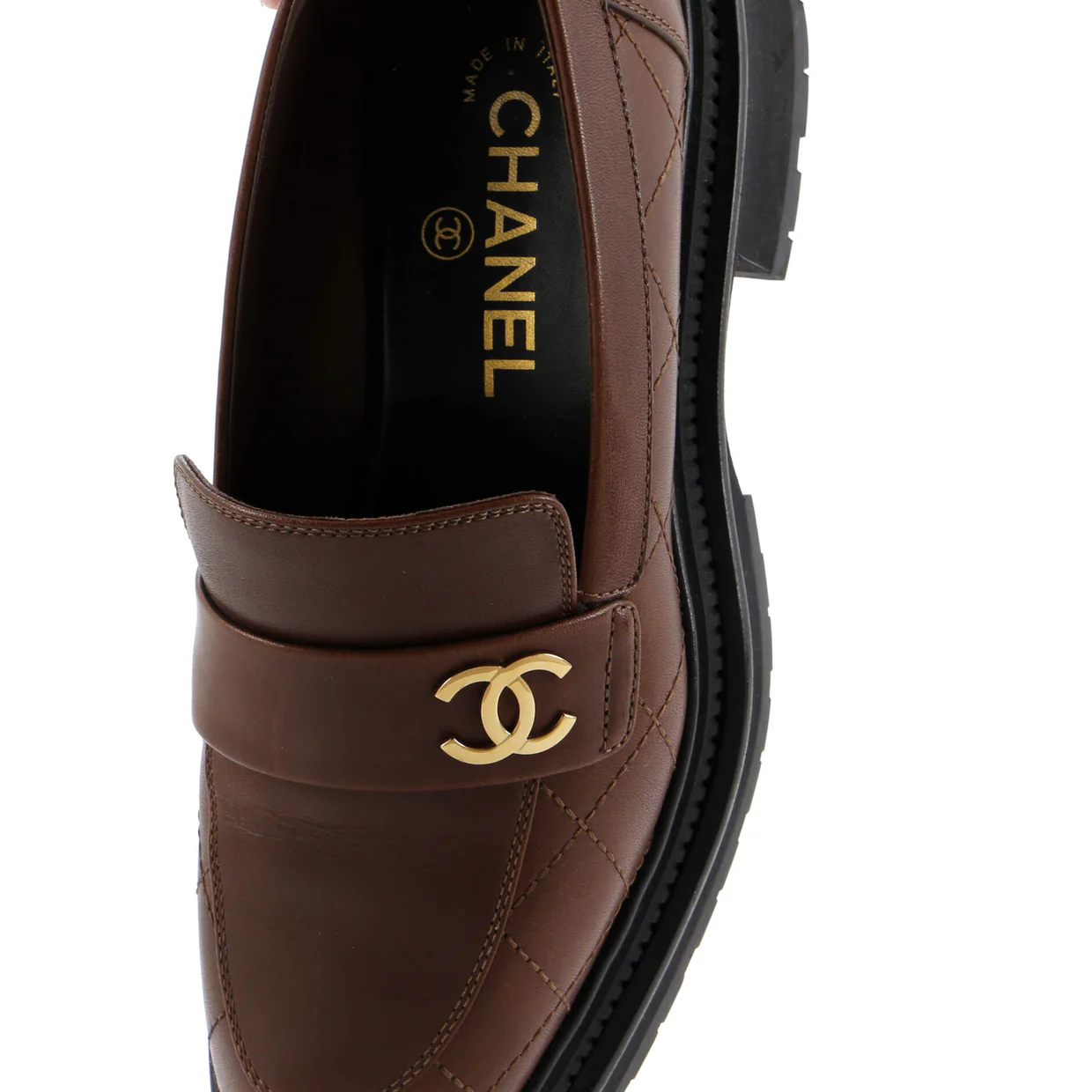 Women's CC Loafers Quilted Leather - Deep Luxury