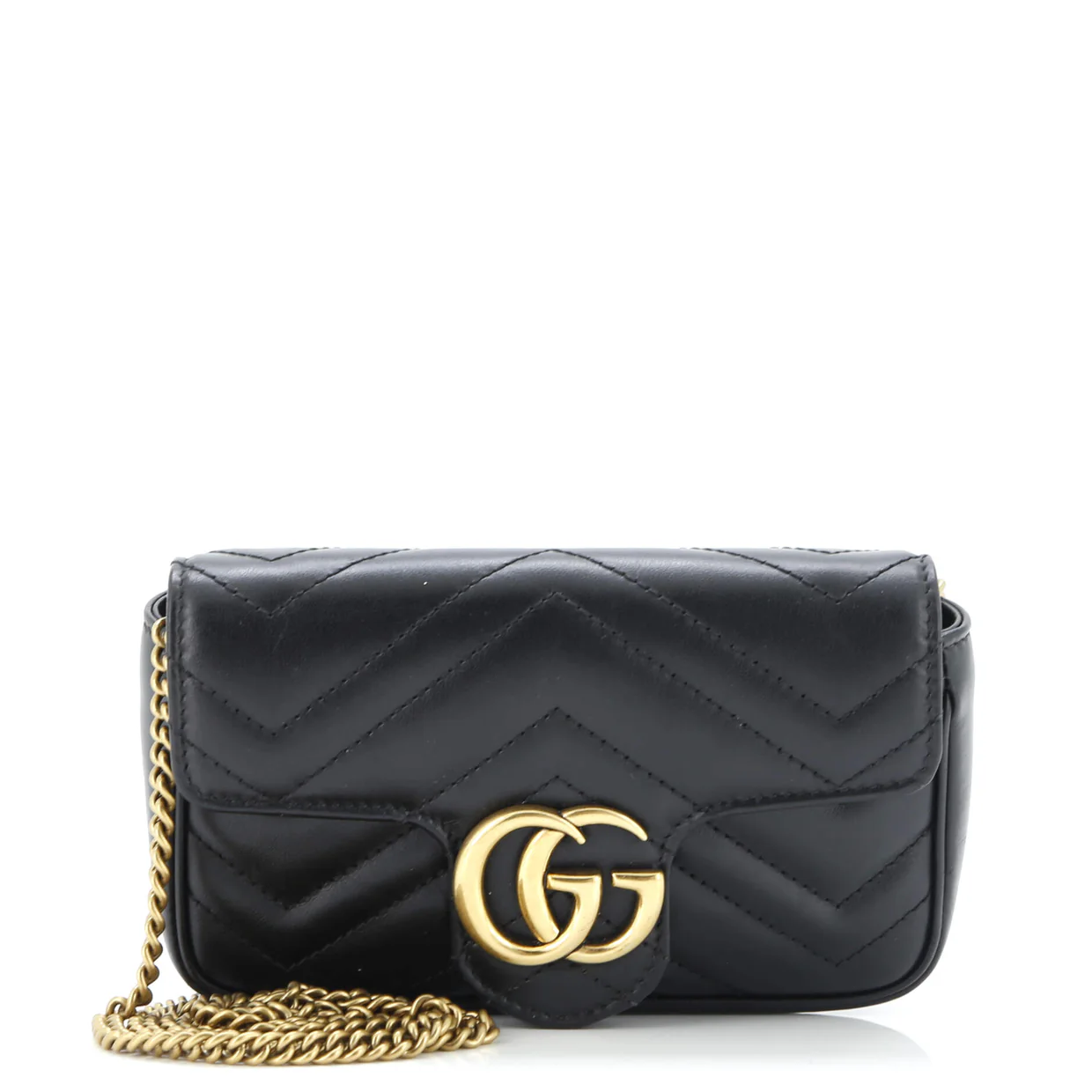 GG Marmont Flap Bag Matelasse Leather Super Mini - Deep Luxury