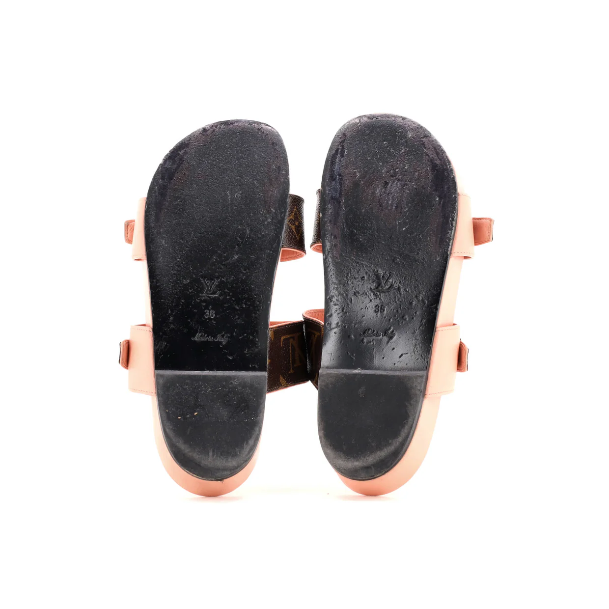 Women's Bom Dia Flat Mules Monogram Canvas - Deep Luxury