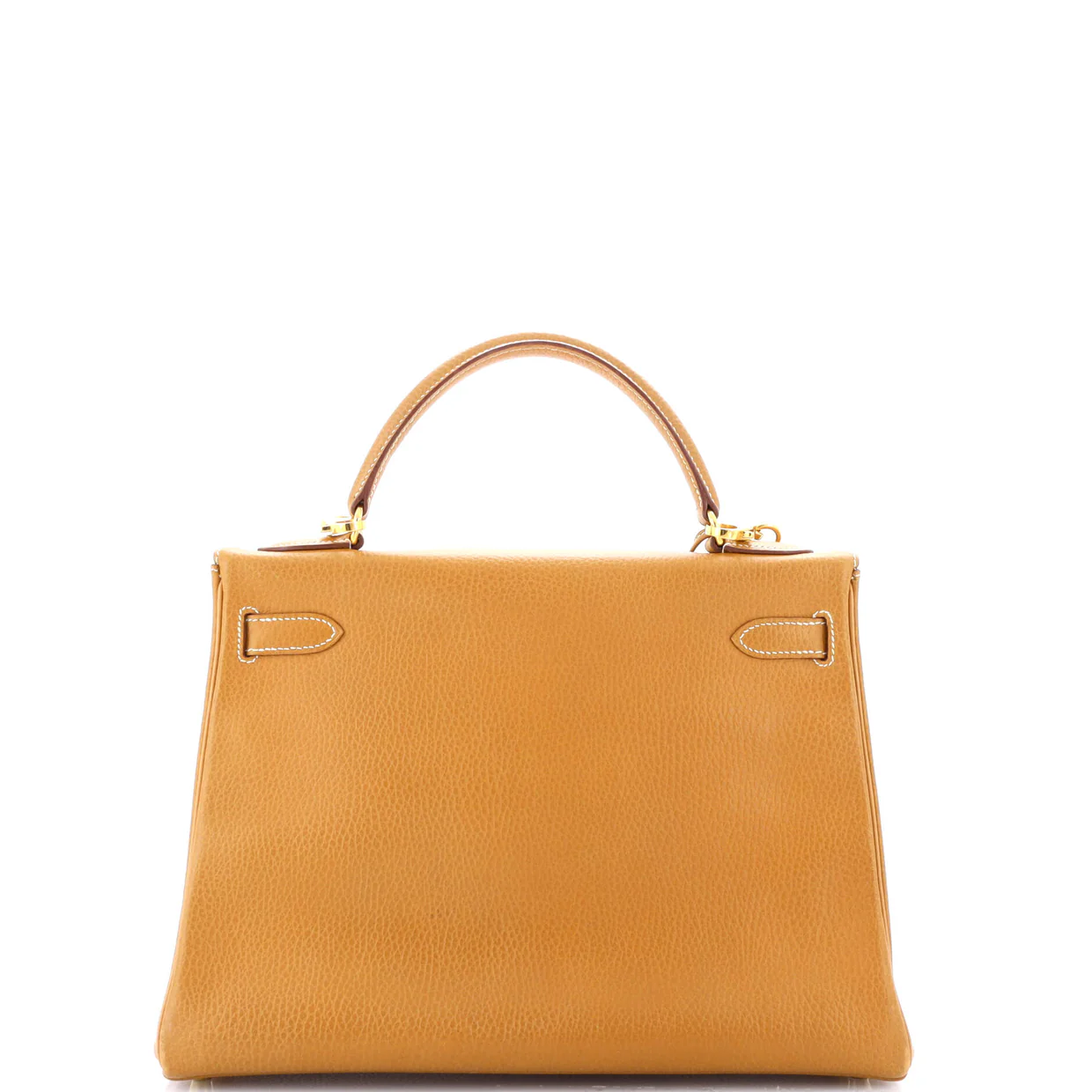 Kelly Handbag Natural Sable Ardennes with Gold Hardware 32 - Deep Luxury
