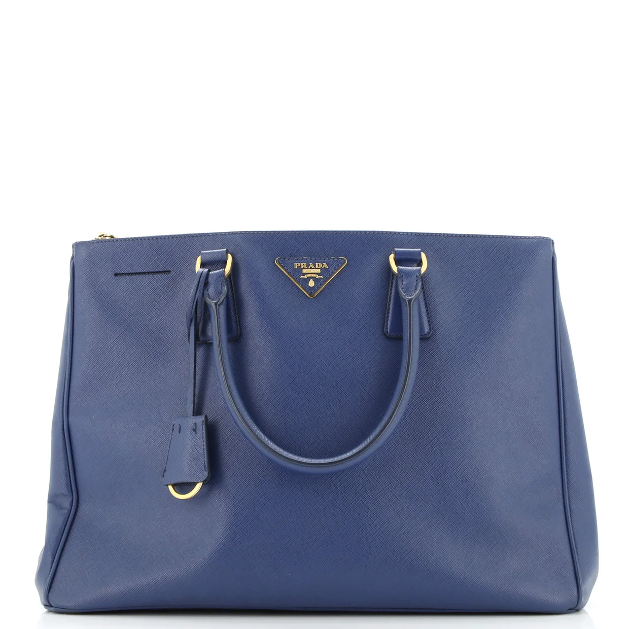 Double Zip Lux Tote Saffiano Leather Medium - Deep Luxury