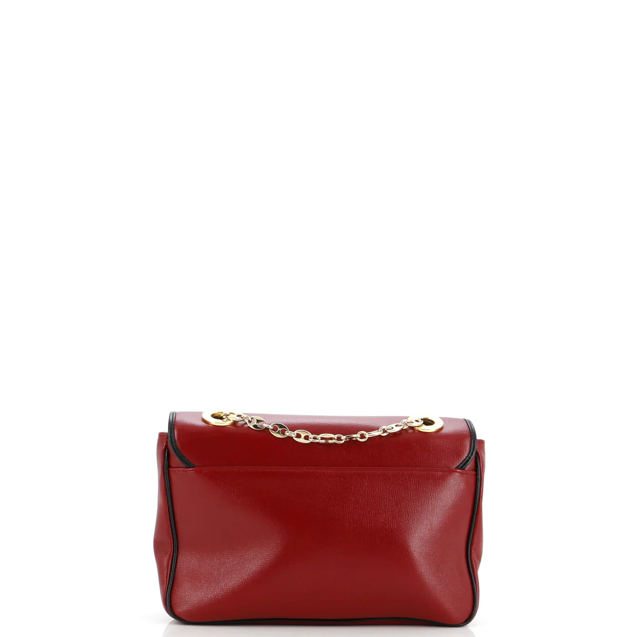 Marina Chain Flap Bag Leather Small - Deep Luxury