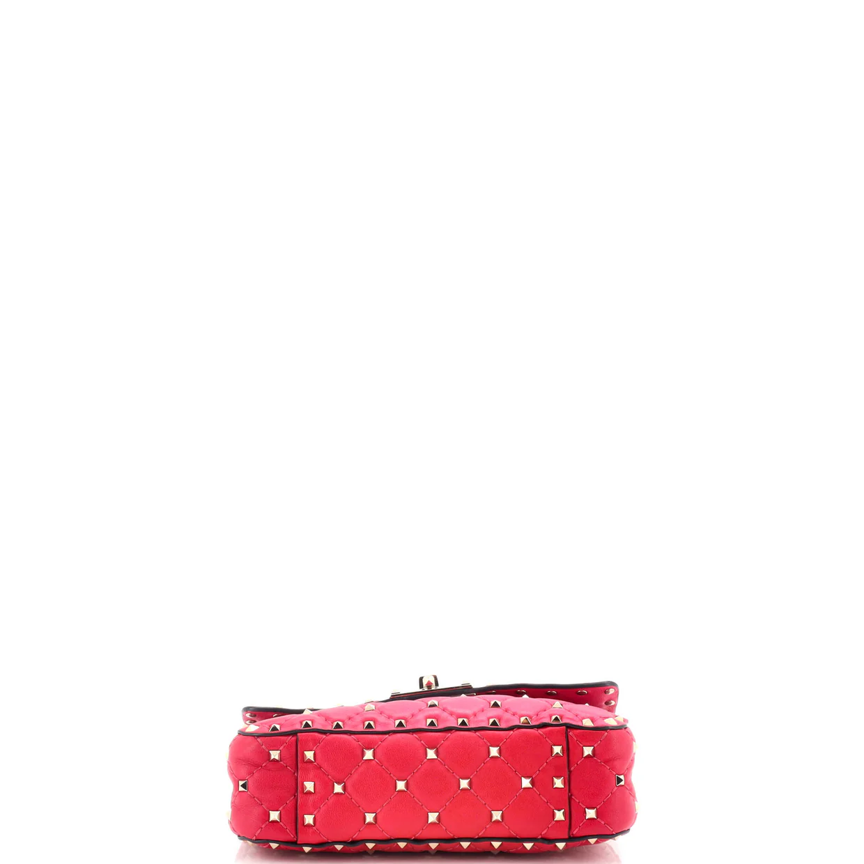 Rockstud Spike Flap Bag Quilted Leather Small - Deep Luxury