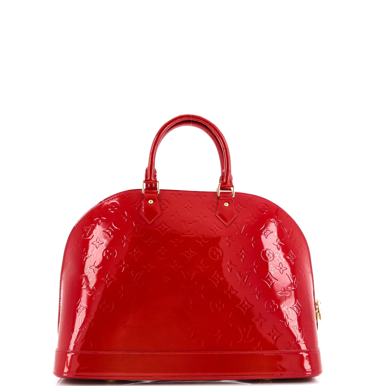 Alma Handbag Monogram Vernis GM - Deep Luxury