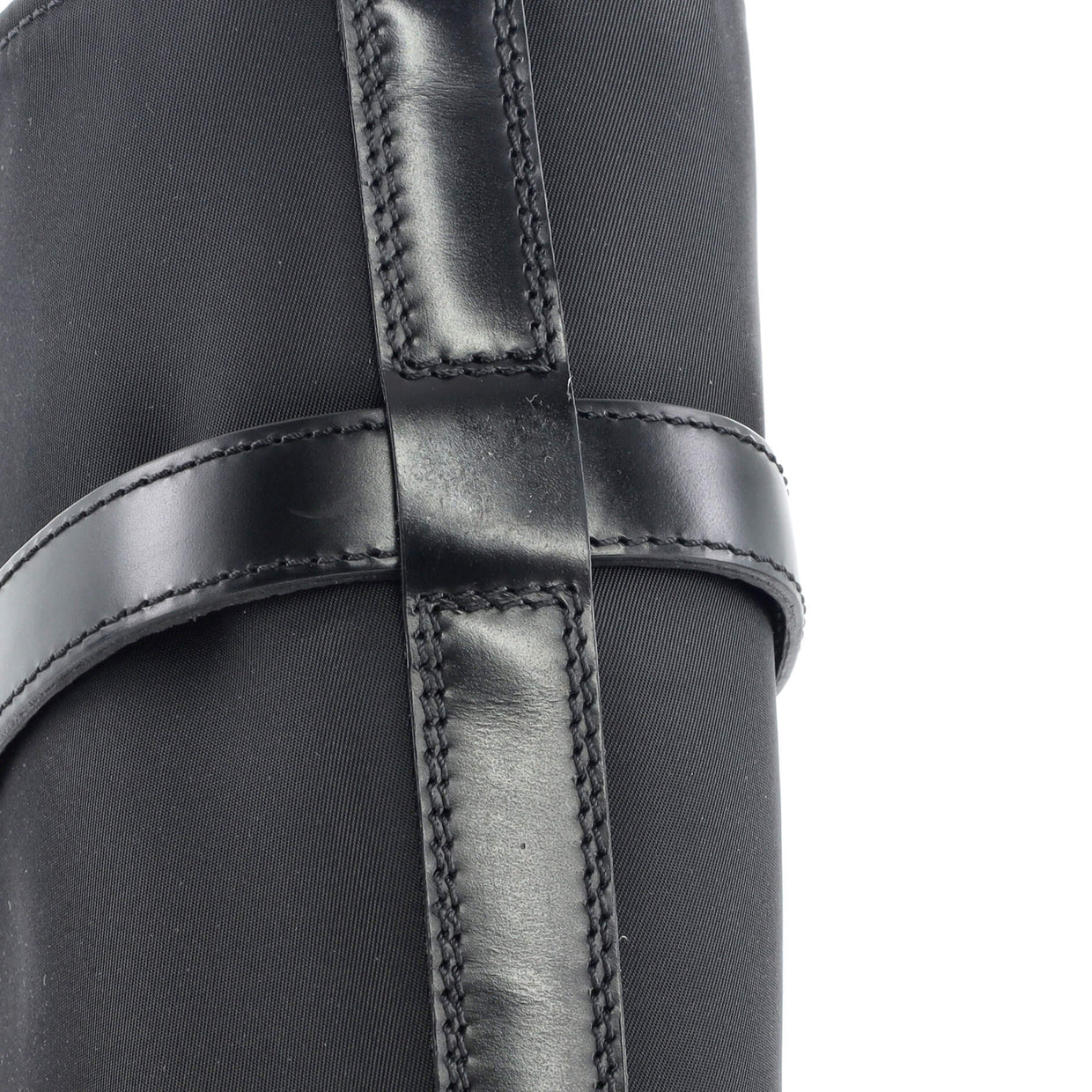 Women's Monolith Knee High Boots Nylon and Leather - Deep Luxury