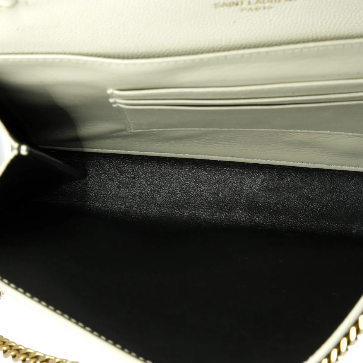 Cassandra Chain Wallet Leather Mini - Deep Luxury