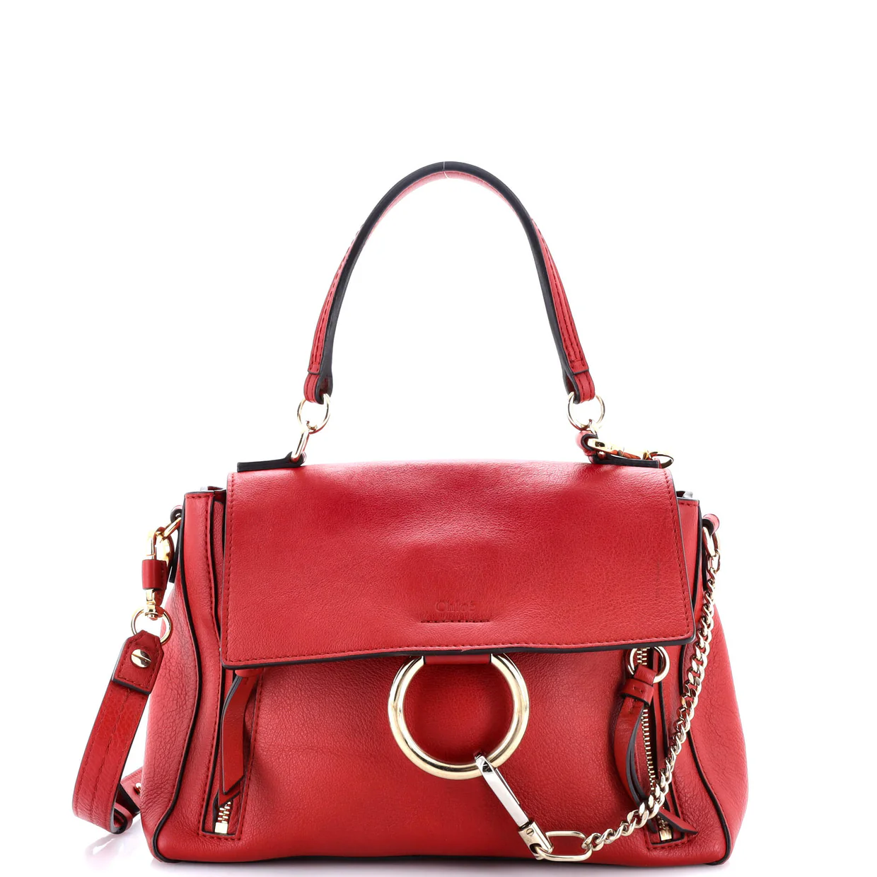 Faye Day Bag Leather Small - Deep Luxury