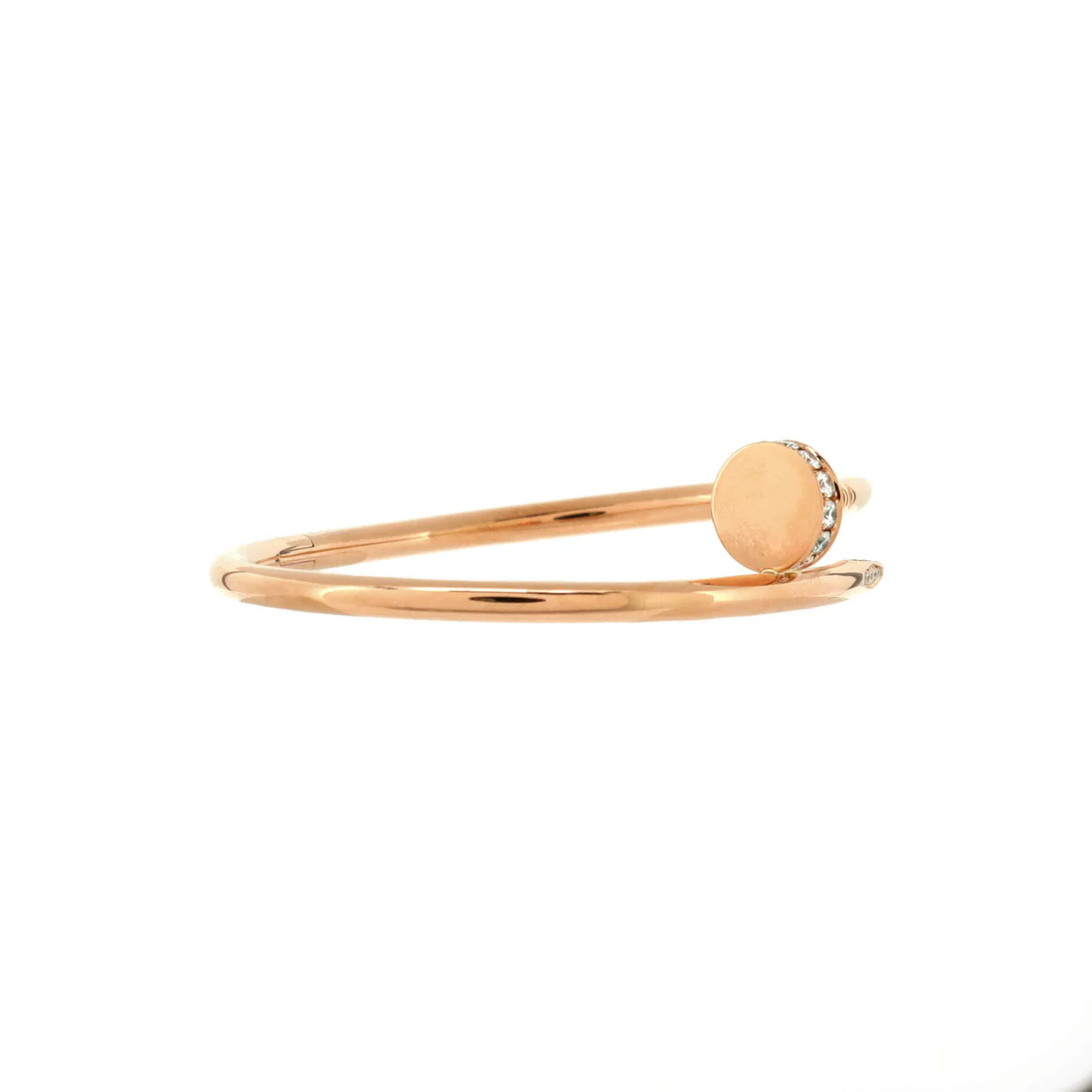 Juste un Clou Bracelet 18K Rose Gold with Diamonds Classic - Deep Luxury