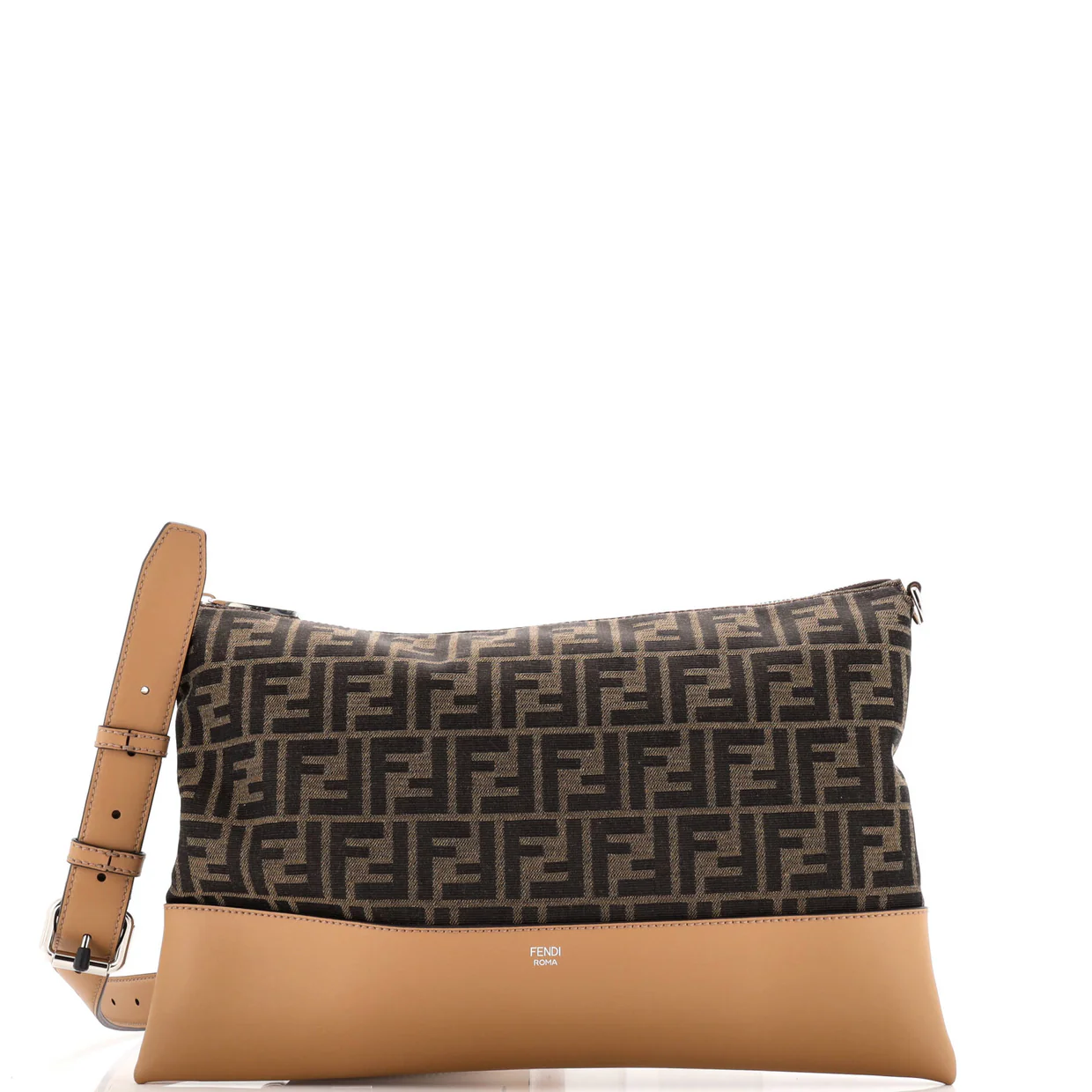 After Crossbody Bag Zucca Canvas with Leather - Deep Luxury