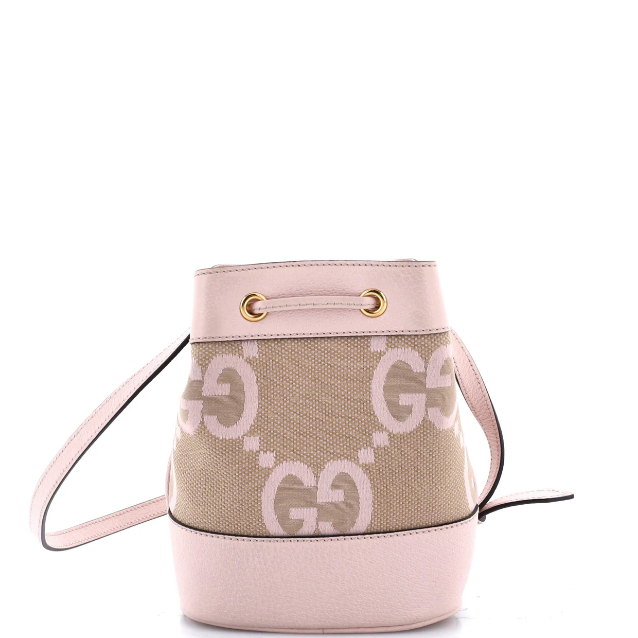 Ophidia Bucket Bag Jumbo GG Canvas with Leather Mini - Deep Luxury
