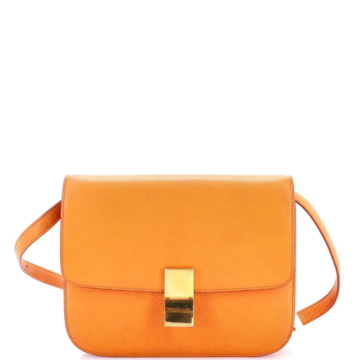 Classic Box Bag Grainy Leather Medium - Deep Luxury