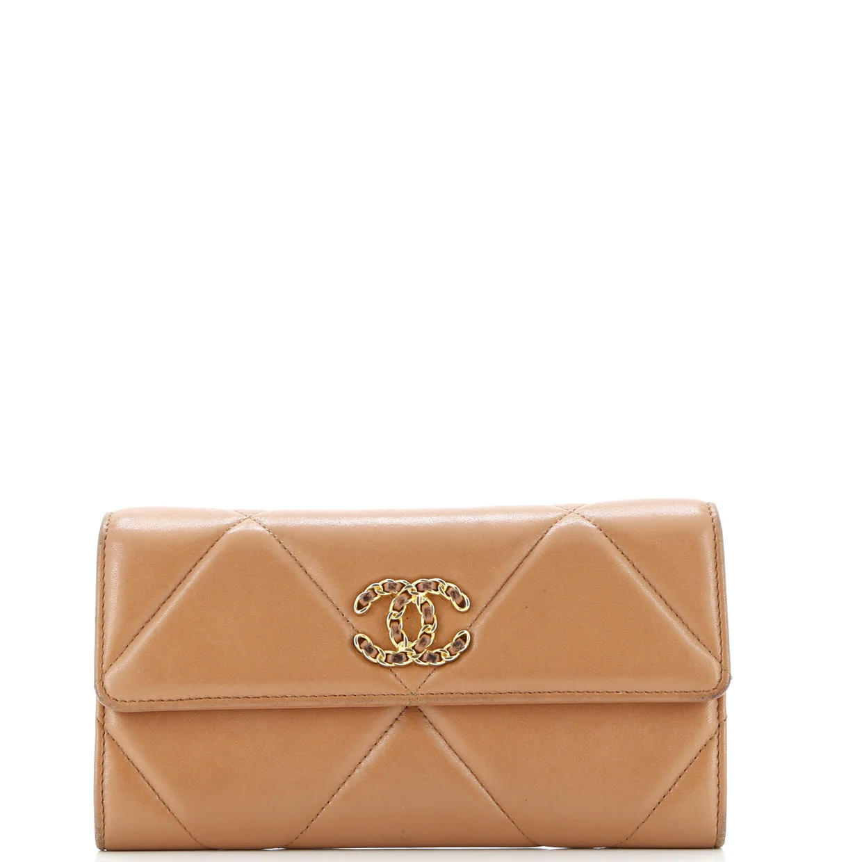 19 Flap Wallet Quilted Lambskin Long - Deep Luxury