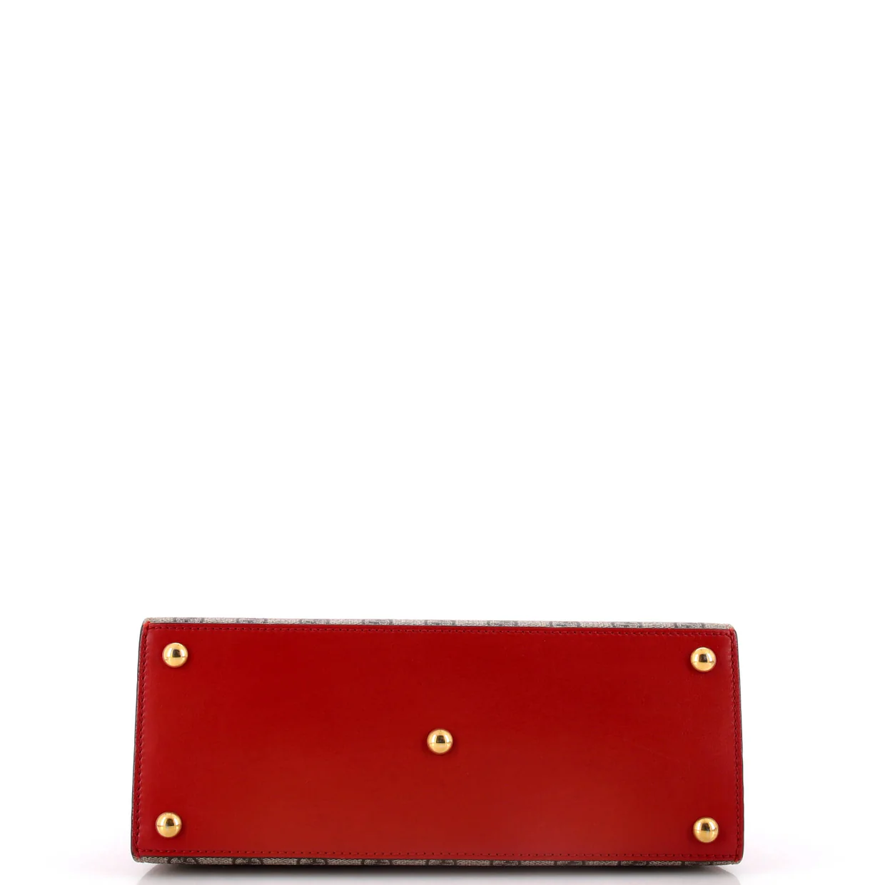 Padlock Top Handle Bag GG Coated Canvas and Leather Small - Deep Luxury