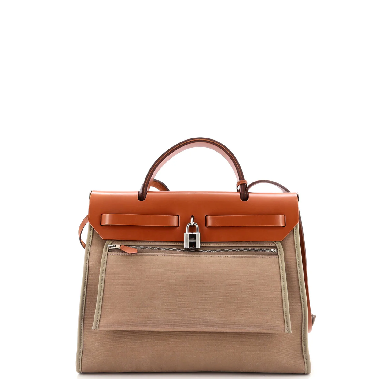 Herbag Zip Leather and Toile 31 - Deep Luxury