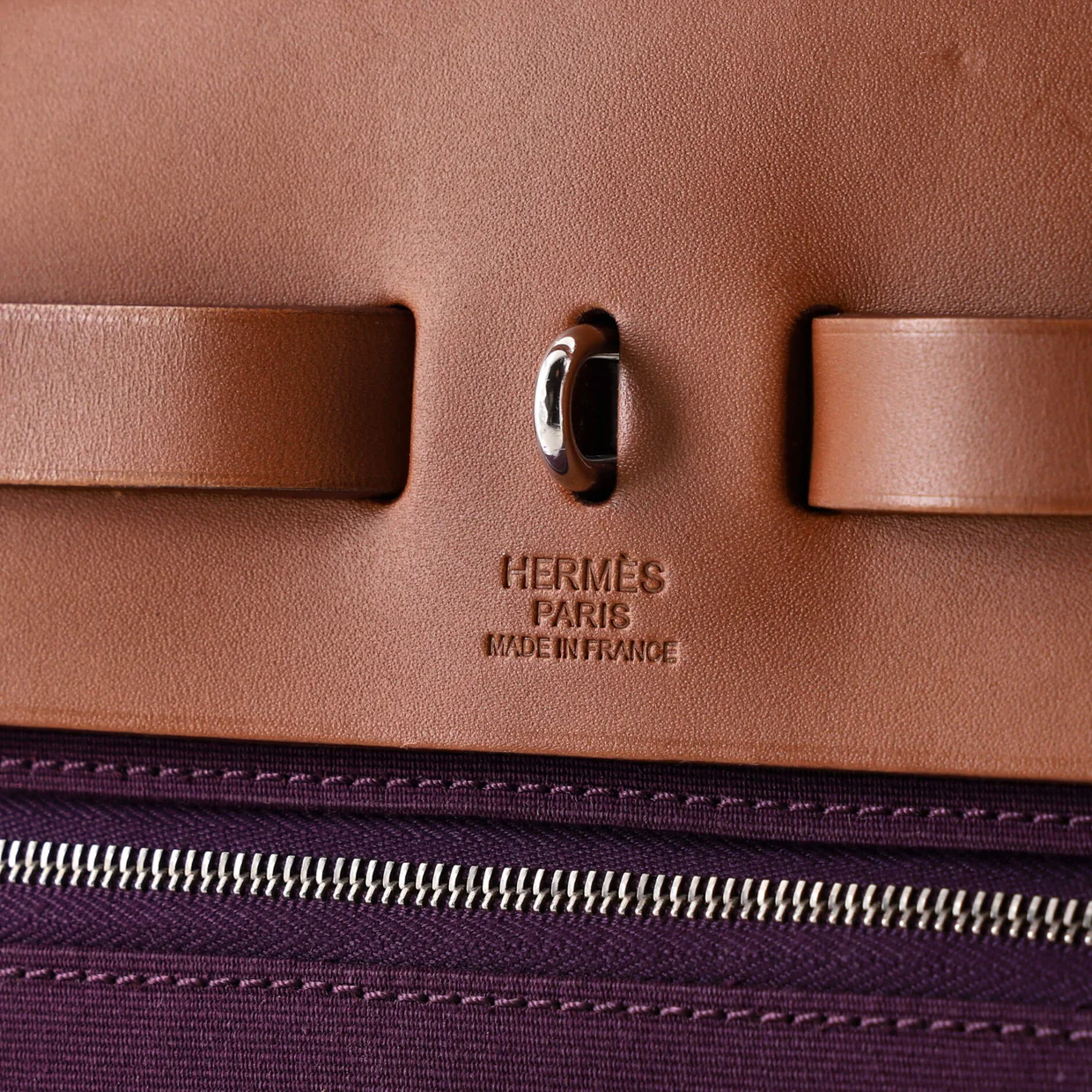 Herbag Zip Leather and Toile 31 - Deep Luxury