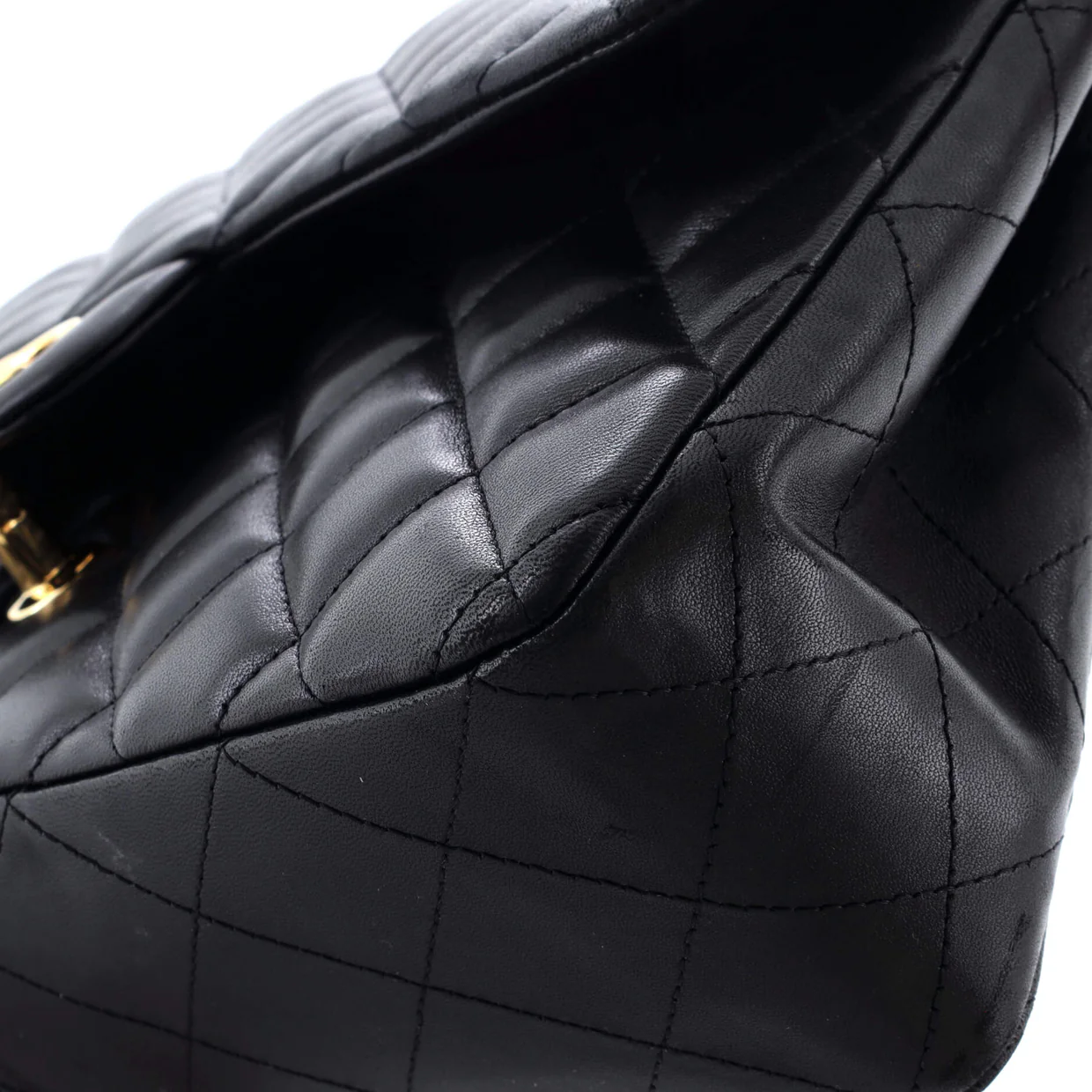 Classic Single Flap Bag Quilted Lambskin Jumbo - Deep Luxury