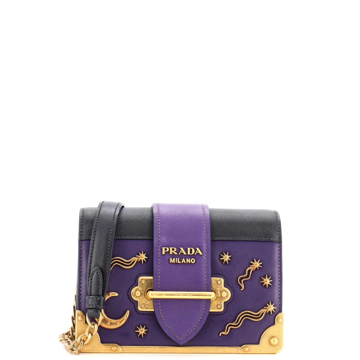 Cahier Crossbody Bag Embellished Leather Small - Deep Luxury