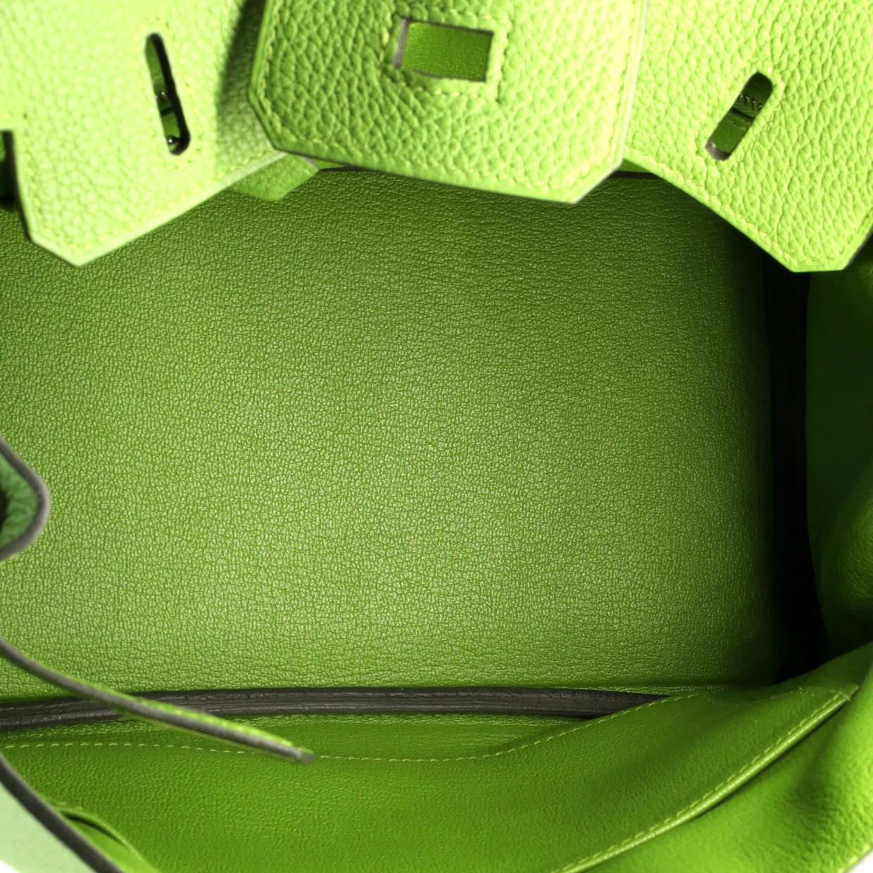 Birkin Handbag Vert Yucca Togo with Palladium Hardware 25 - Deep Luxury