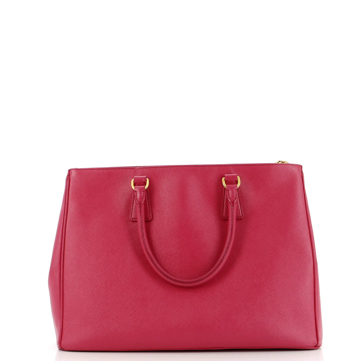 Double Zip Lux Tote Saffiano Leather Large - Deep Luxury