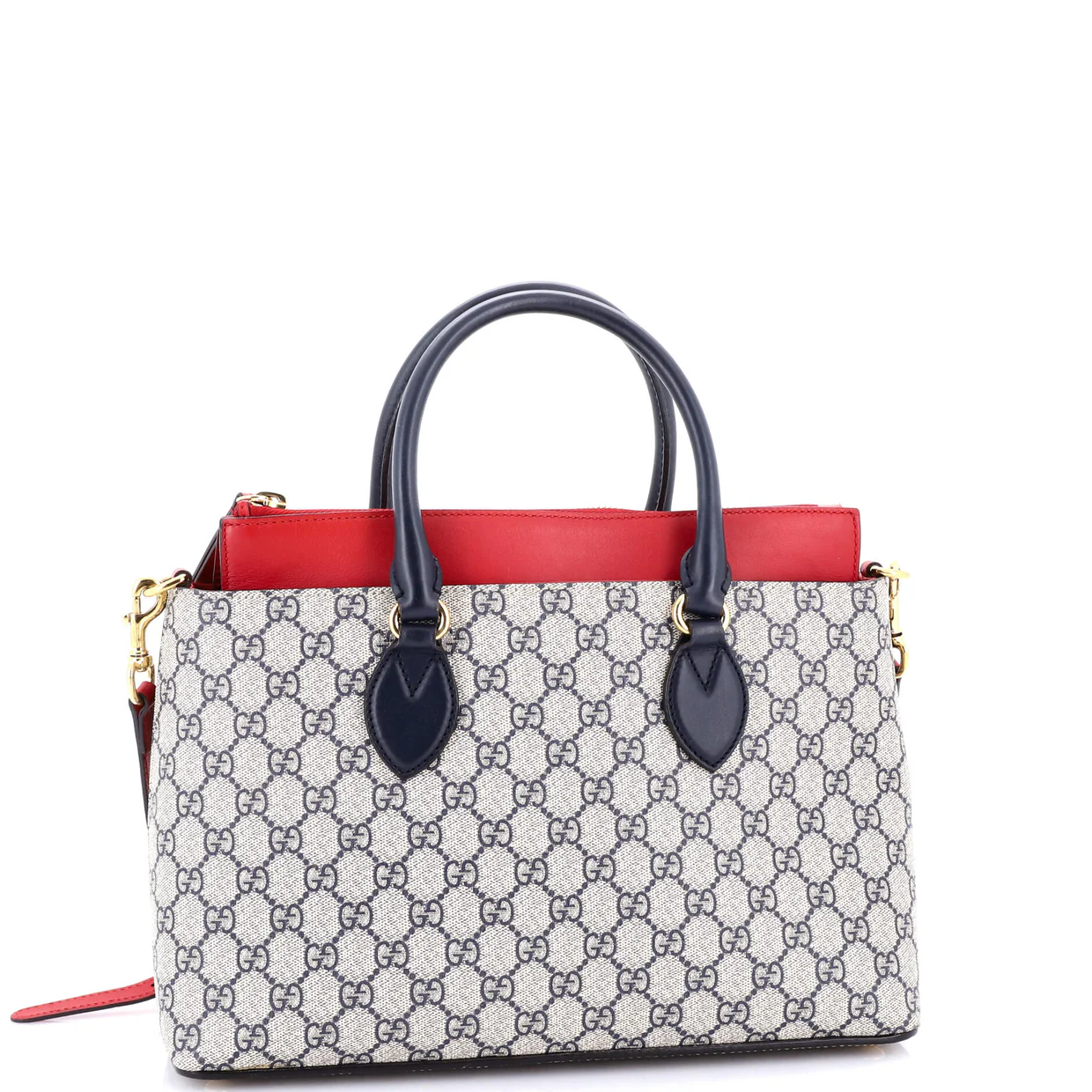 Linea A Convertible Tote GG Coated Canvas and Leather Small - Deep Luxury