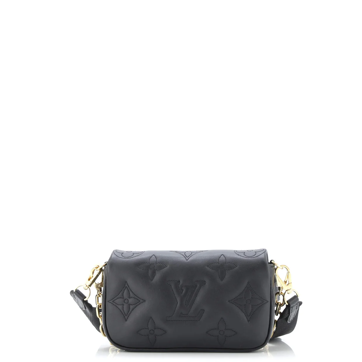 Wallet on Strap Bubblegram Leather - Deep Luxury