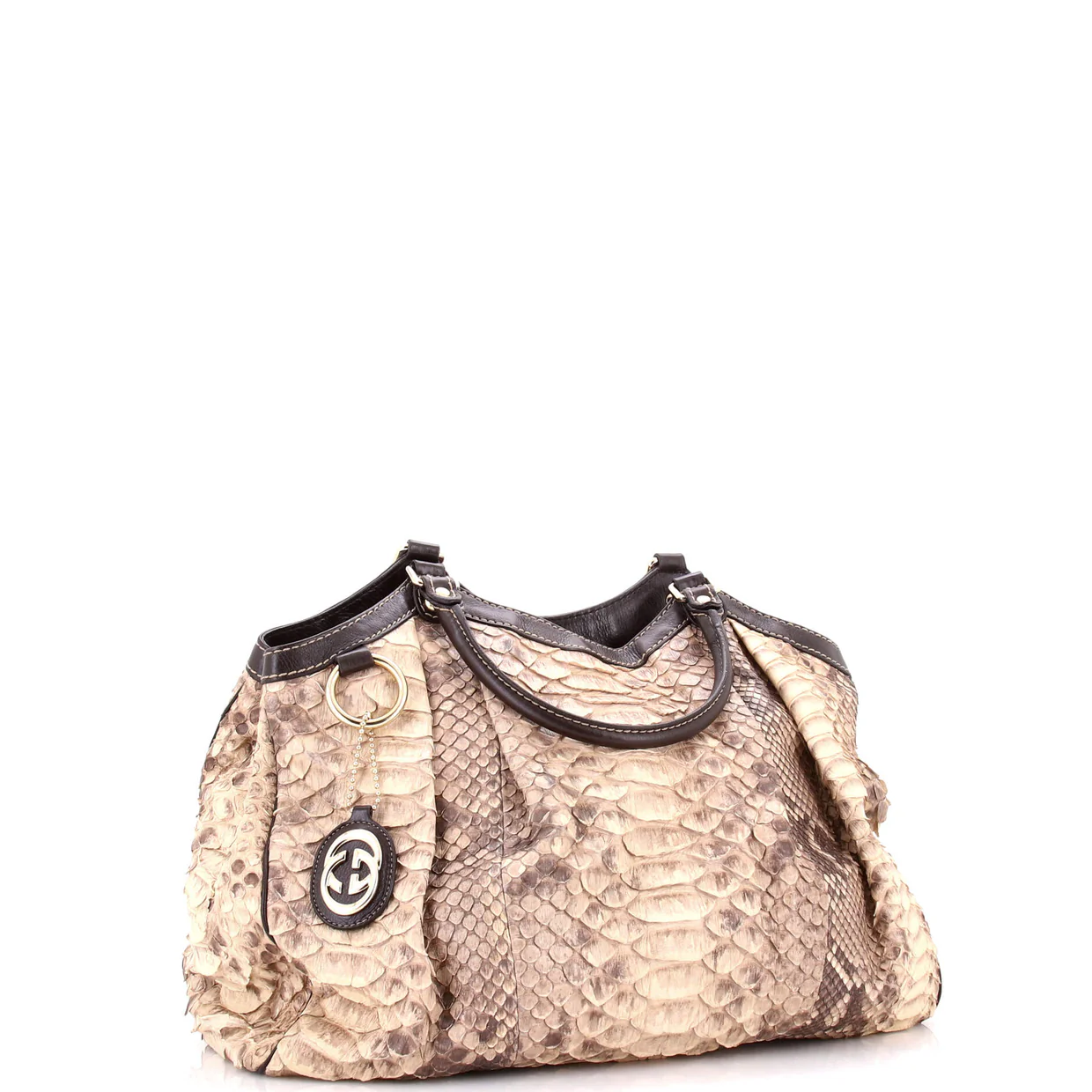 Sukey Tote Python Large - Deep Luxury