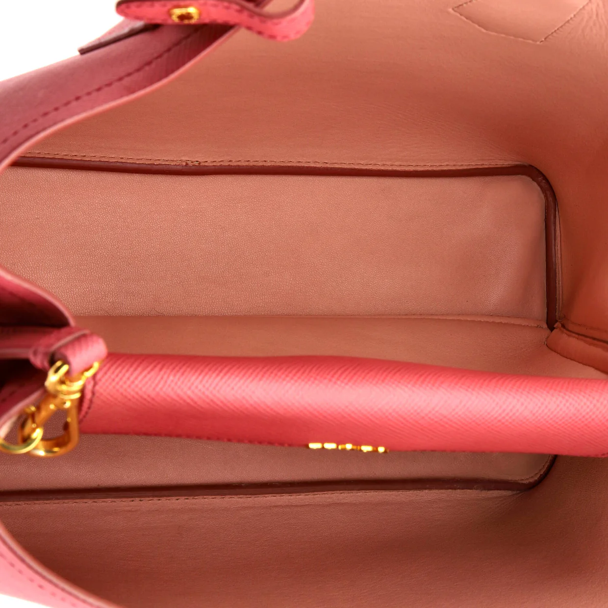 Cuir Double Tote Saffiano Leather Medium - Deep Luxury