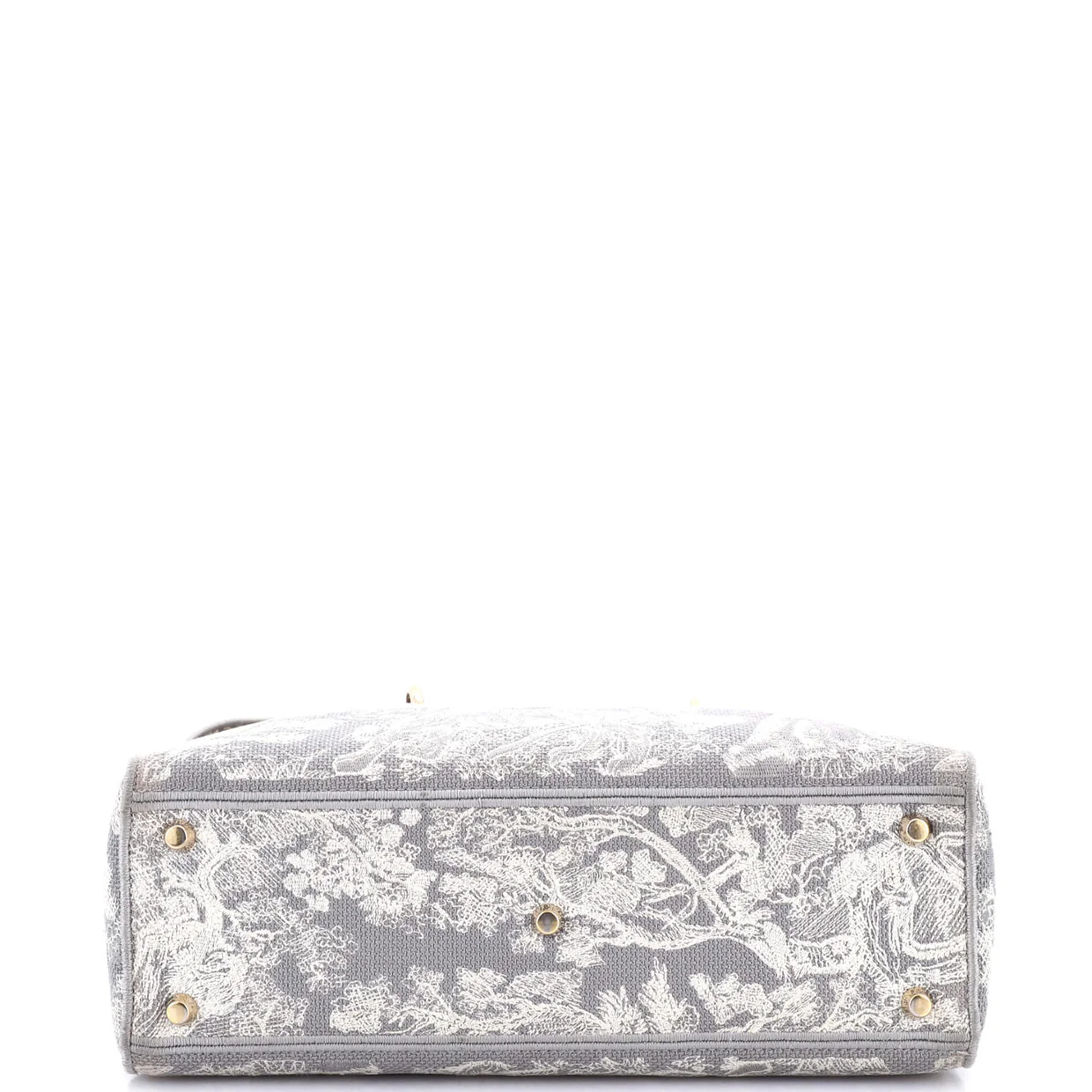 Lady D-Lite Bag Embroidered Canvas Large - Deep Luxury