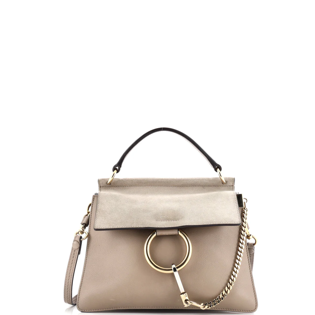 Faye Top Handle Bag Leather Small - Deep Luxury