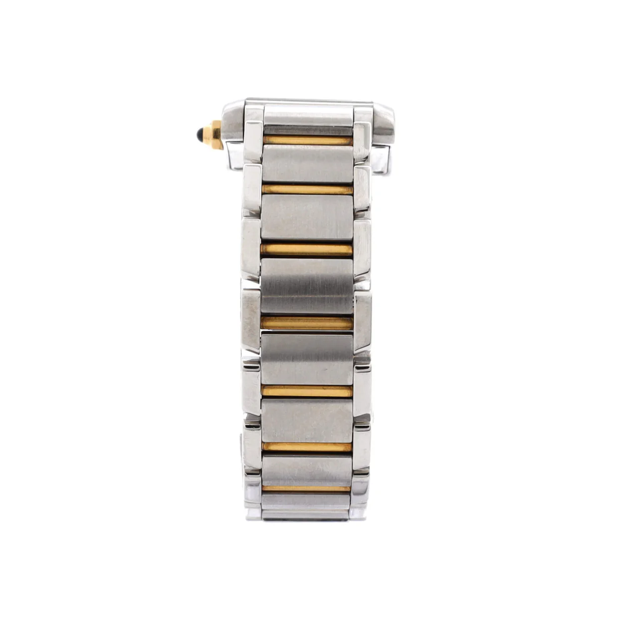 Tank Francaise Quartz Watch Stainless Steel and Yellow Gold 20 - Deep Luxury