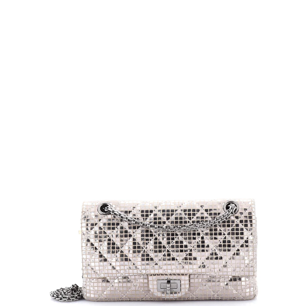 Mirror Reissue 2.55 Flap Bag Quilted Suede with Calfskin 225 - Deep Luxury