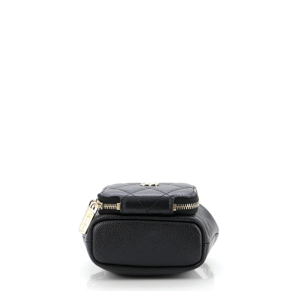 Business Affinity Drawstring Bucket Bag Quilted Caviar Mini - Deep Luxury