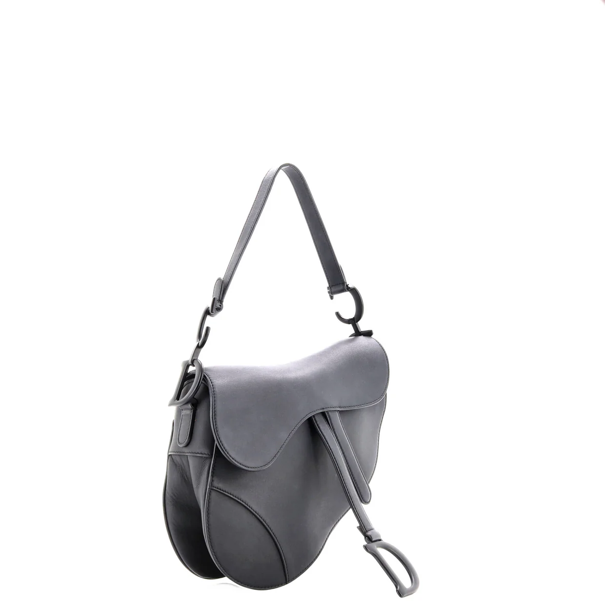 Ultra Matte Saddle Handbag Leather Medium - Deep Luxury