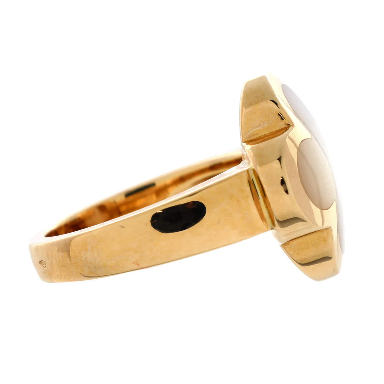 Pure Alhambra Ring 18K Yellow Gold and Mother of Pearl - Deep Luxury