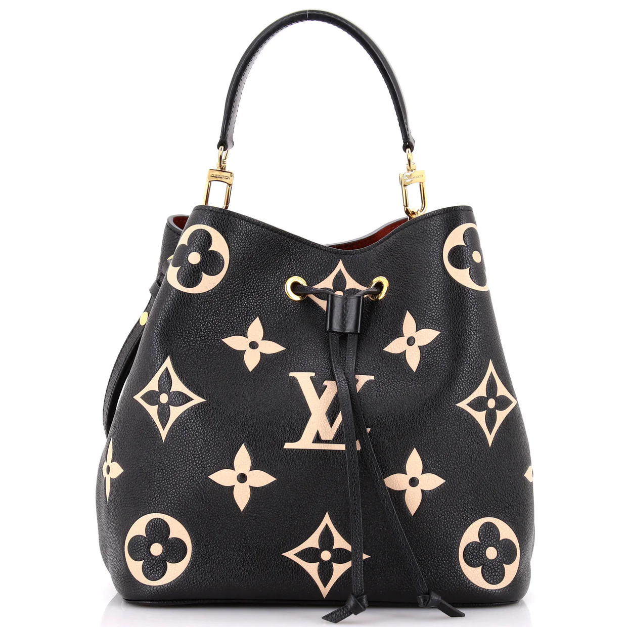 NeoNoe Handbag Bicolor Monogram Empreinte Giant MM - Deep Luxury