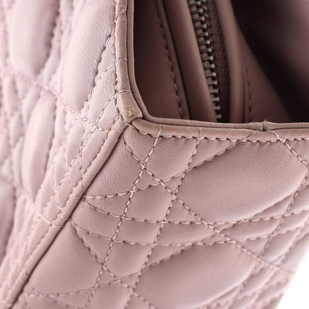 Lady Dior Bag Cannage Quilt Lambskin Large - Deep Luxury