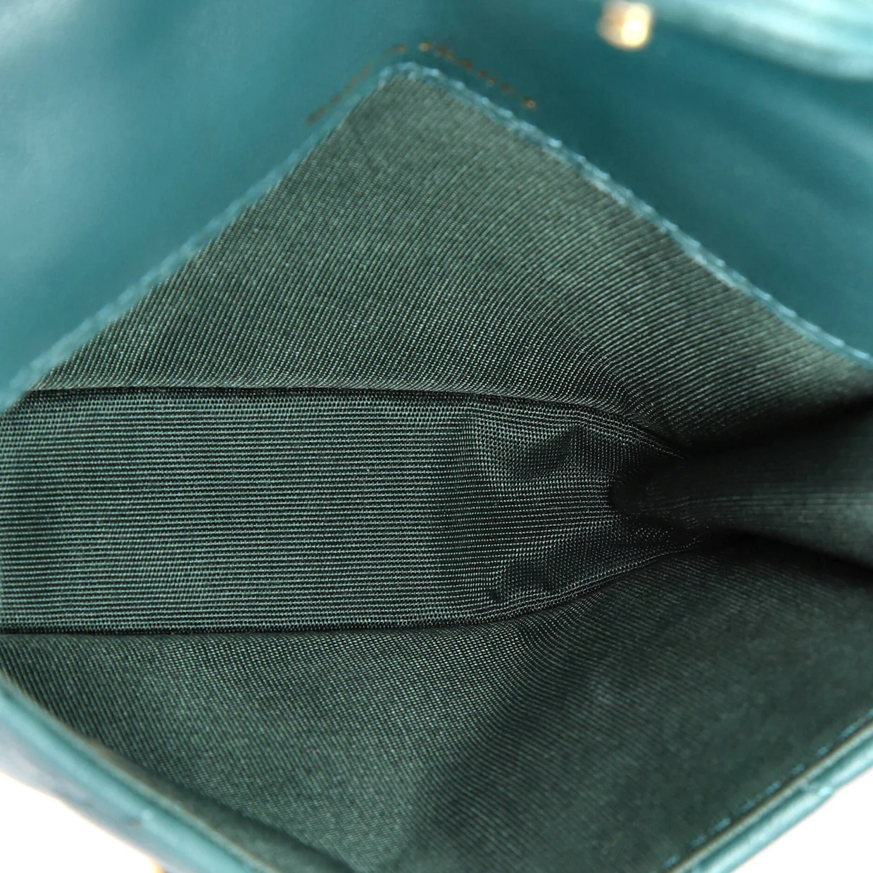 Top Handle Flap Coin Purse with Chain Quilted Lambskin - Deep Luxury