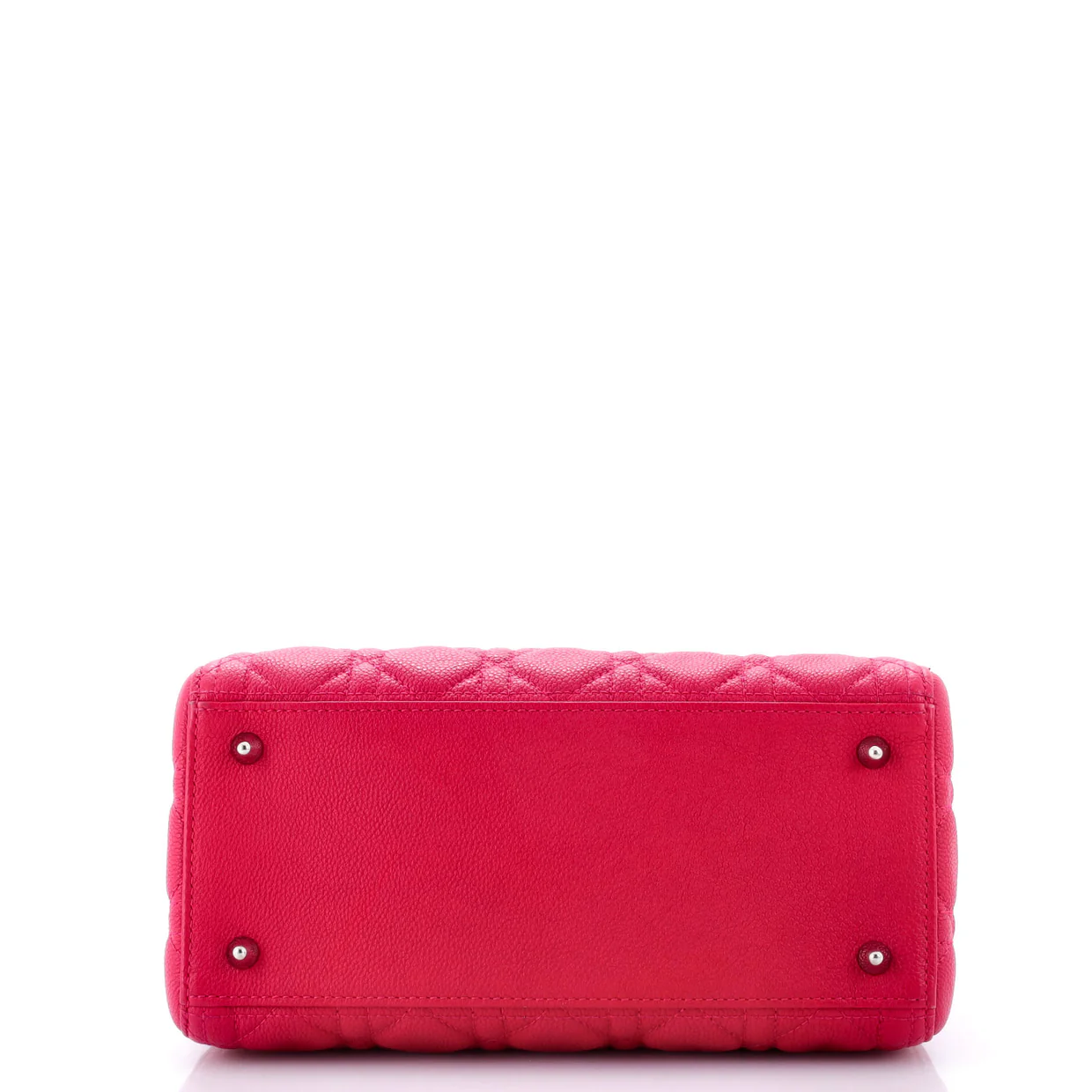 Lady Dior Bag Cannage Quilt Grained Calfskin Medium - Deep Luxury